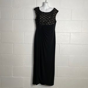 Connected Apparel Black Dress Size 10P -pull on